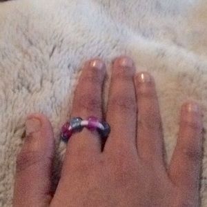 Purple and blue ring